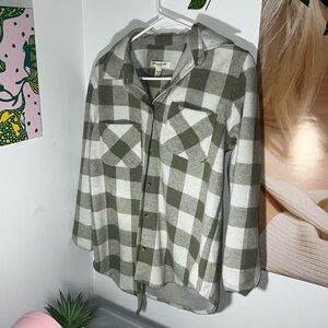 Green Plaid Shacket